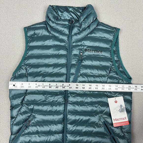 New Marmot Women's Avant Vest NWT Featherless Down Alternative Deep Teal Medium - Picture 8 of 9
